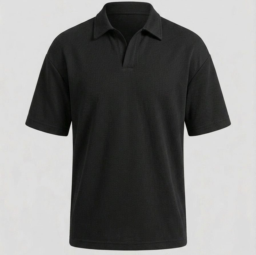 Buttonless Polo Shirt
