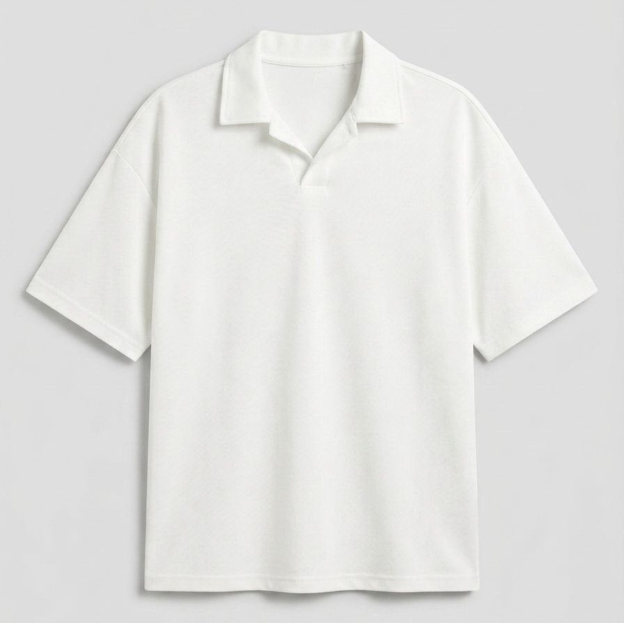 Buttonless Polo Shirt