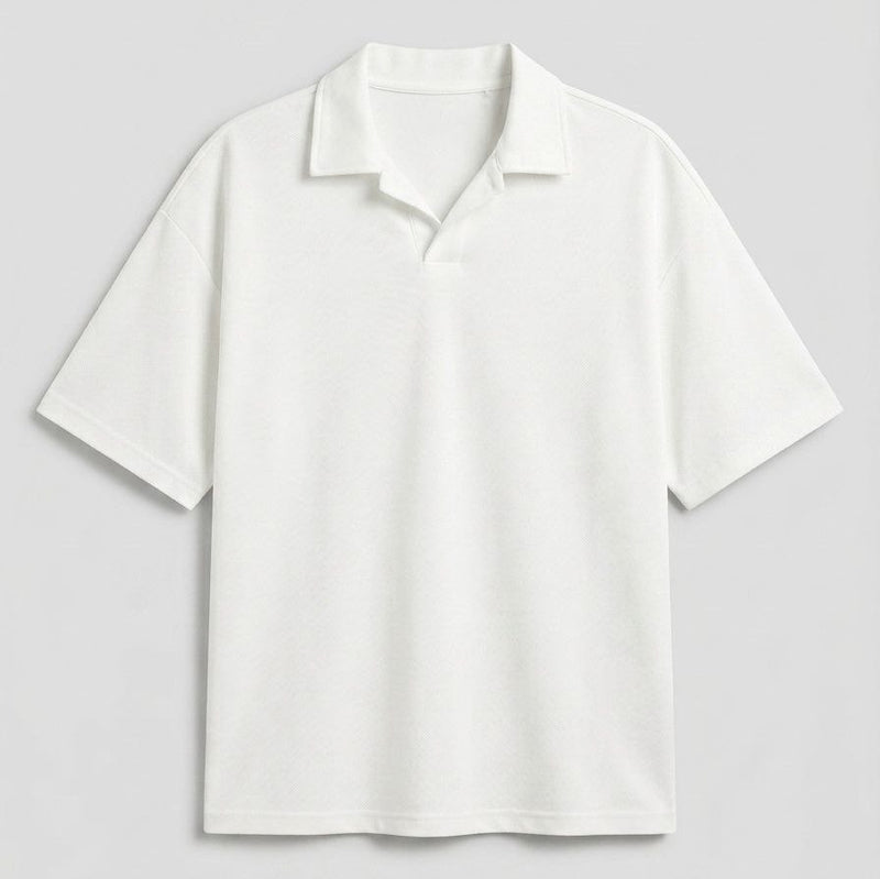 Buttonless Polo Shirt